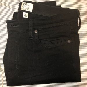 J. Crew Lookout High Rise Skinny Black Jeans